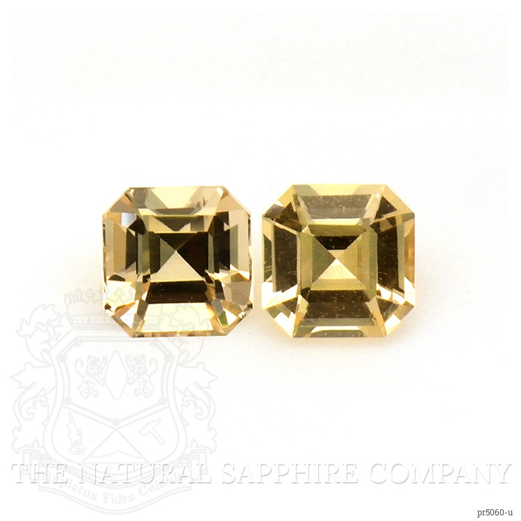 0.54 Ct.Tw. Peach Sapphire Pair from Ceylon (Sri Lanka)