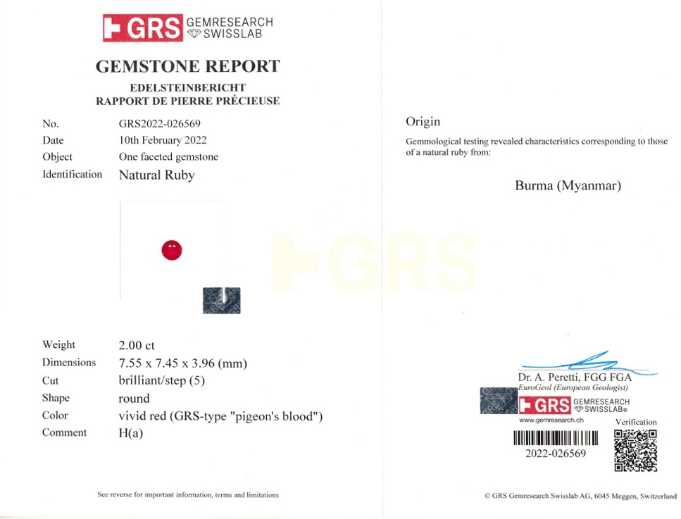 4.03 Ct.Tw. Ruby Pair from Burma (Myanmar)