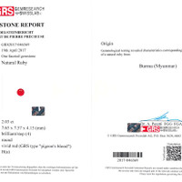 4.03 Ct.Tw.Total Carat Weight Ruby Pair from Burma (Myanmar) Scan Report