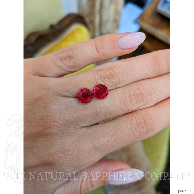 4.03 Ct.Tw. Ruby Pair from Burma (Myanmar)