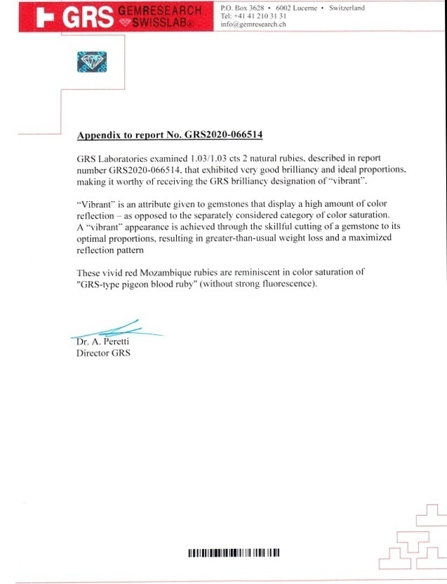 2.06 Ct.Tw. Ruby Pair from Mozambique