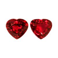 2.06 Ct.Tw.Total Carat Weight Ruby Pair from Mozambique Video