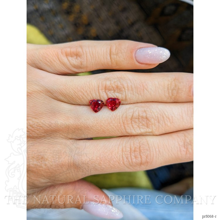 2.06 Ct.Tw. Ruby Pair from Mozambique