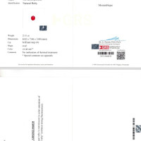4.16 Ct.Tw.Total Carat Weight Ruby Pair from Mozambique Scan Report