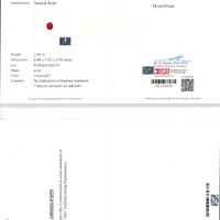4.16 Ct.Tw.Total Carat Weight Ruby Pair from Mozambique Scan Report