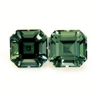 0.55&nbsp;Ct.Tw.Total Carat Weight Green Sapphire Pair from Ceylon (Sri Lanka) Video