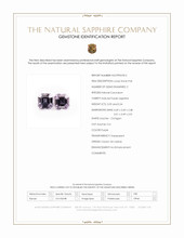 0.53 Ct.Tw.Total Carat Weight Purple Sapphire Pair from Ceylon (Sri Lanka) Scan Report