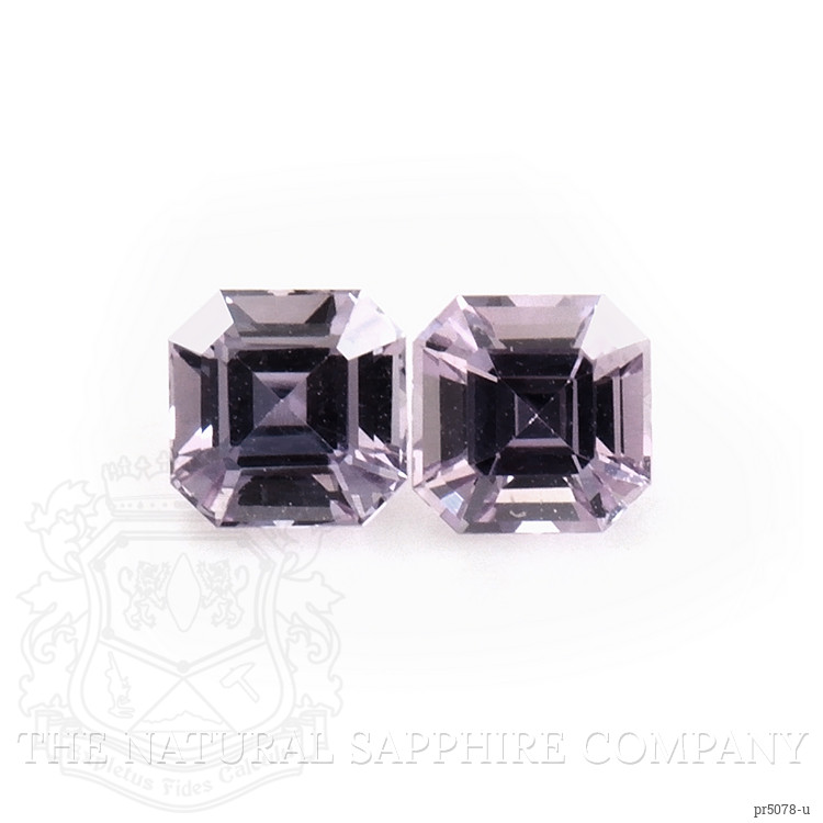 0.53 Ct.Tw. Purple Sapphire Pair from Ceylon (Sri Lanka)
