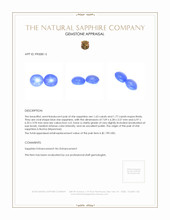 3.40&nbsp;Ct.Tw.Total Carat Weight Blue Star Sapphire Pair from Burma (Myanmar) Appraisal