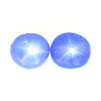 3.40&nbsp;Ct.Tw.Total Carat Weight Blue Star Sapphire Pair from Burma (Myanmar) Video