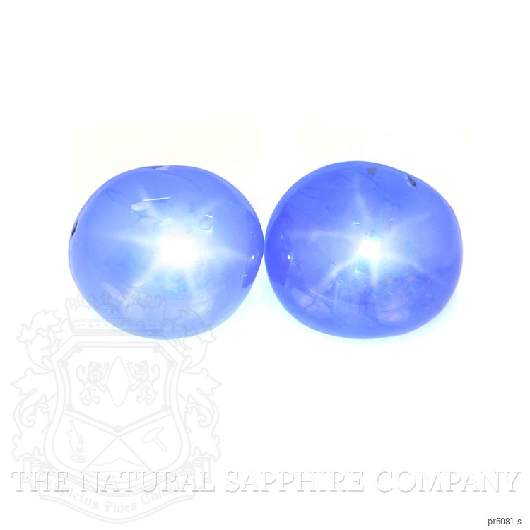3.40 Ct.Tw. Blue Star Sapphire Pair from Burma (Myanmar)