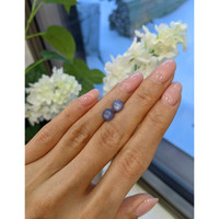 3.40&nbsp;Ct.Tw.Total Carat Weight Blue Star Sapphire Pair from Burma (Myanmar) Life Style