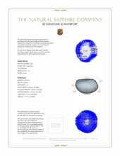 3.40 Ct.Tw.Total Carat Weight Blue Star Sapphire Pair from Burma (Myanmar) 3 D Scan Report