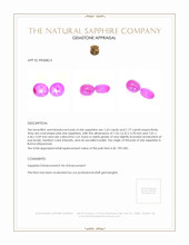 3.40 Ct.Tw.Total Carat Weight Pink Star Sapphire Pair from Burma (Myanmar) Appraisal