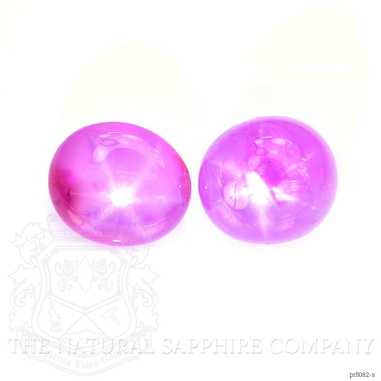 3.40 Ct.Tw. Pink Star Sapphire Pair from Burma (Myanmar)