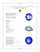 3.40 Ct.Tw.Total Carat Weight Pink Star Sapphire Pair from Burma (Myanmar) 3 D Scan Report