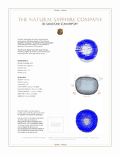 3.40 Ct.Tw.Total Carat Weight Pink Star Sapphire Pair from Burma (Myanmar) 3 D Scan Report