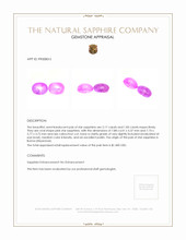 4.00 Ct.Tw.Total Carat Weight Pink Star Sapphire Pair from Burma (Myanmar) Appraisal
