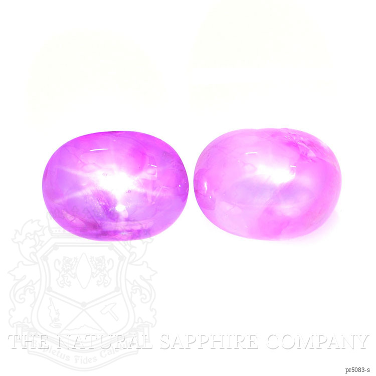 4.00 Ct.Tw. Pink Star Sapphire Pair from Burma (Myanmar)