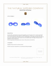 5.20&nbsp;Ct.Tw.Total Carat Weight Blue Star Sapphire Pair from Burma (Myanmar) Appraisal