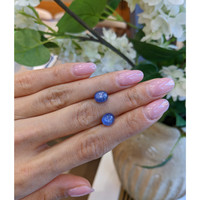 5.20&nbsp;Ct.Tw.Total Carat Weight Blue Star Sapphire Pair from Burma (Myanmar) Life Style