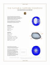 5.20&nbsp;Ct.Tw.Total Carat Weight Blue Star Sapphire Pair from Burma (Myanmar) 3 D Scan Report