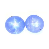 5.04&nbsp;Ct.Tw.Total Carat Weight Blue Star Sapphire Pair from Burma (Myanmar) Video