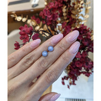 5.04&nbsp;Ct.Tw.Total Carat Weight Blue Star Sapphire Pair from Burma (Myanmar) Life Style