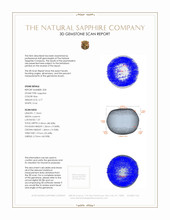 5.04 Ct.Tw.Total Carat Weight Blue Star Sapphire Pair from Burma (Myanmar) 3 D Scan Report