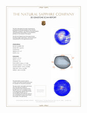 5.04&nbsp;Ct.Tw.Total Carat Weight Blue Star Sapphire Pair from Burma (Myanmar) 3 D Scan Report