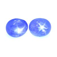 3.87&nbsp;Ct.Tw.Total Carat Weight Blue Star Sapphire Pair from Burma (Myanmar) Video
