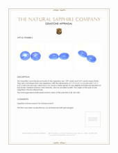 3.90 Ct.Tw.Total Carat Weight Blue Star Sapphire Pair from Burma (Myanmar) Appraisal