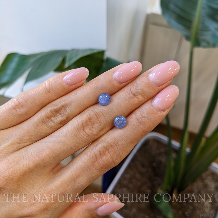 3.90 Ct.Tw. Blue Star Sapphire Pair from Burma (Myanmar)