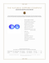 4.87 Ct.Tw.Total Carat Weight Blue Star Sapphire Pair from Burma (Myanmar) Scan Report