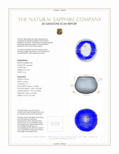 4.87&nbsp;Ct.Tw.Total Carat Weight Blue Star Sapphire Pair from Burma (Myanmar) 3 D Scan Report