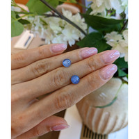 4.50&nbsp;Ct.Tw.Total Carat Weight Blue Star Sapphire Pair from Burma (Myanmar) Life Style