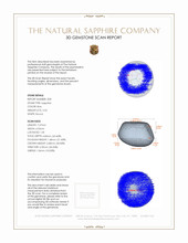 4.50&nbsp;Ct.Tw.Total Carat Weight Blue Star Sapphire Pair from Burma (Myanmar) 3 D Scan Report