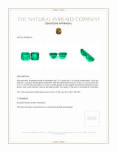 2.53 Ct.Tw.Total Carat Weight Emerald Pair from Colombia Appraisal