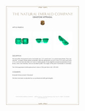 2.53 Ct.Tw.Total Carat Weight Emerald Pair from Colombia Appraisal