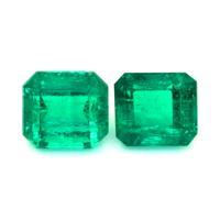 2.53 Ct.Tw.Total Carat Weight Emerald Pair from Colombia Video