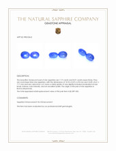 15.26 Ct.Tw.Total Carat Weight Blue Star Sapphire Pair from Burma (Myanmar) Appraisal