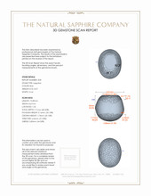 15.26 Ct.Tw.Total Carat Weight Blue Star Sapphire Pair from Burma (Myanmar) 3 D Scan Report
