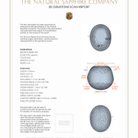 15.26&nbsp;Ct.Tw.Total Carat Weight Blue Star Sapphire Pair from Burma (Myanmar) 3 D Scan Report