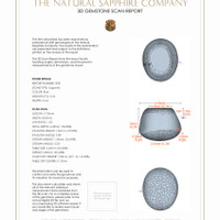 12.29&nbsp;Ct.Tw.Total Carat Weight Blue Star Sapphire Pair from Burma (Myanmar) 3 D Scan Report