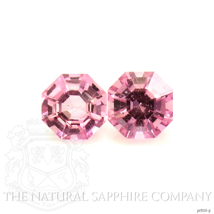 0.72 Ct.Tw. Pink Sapphire Pair from Ceylon (Sri Lanka)