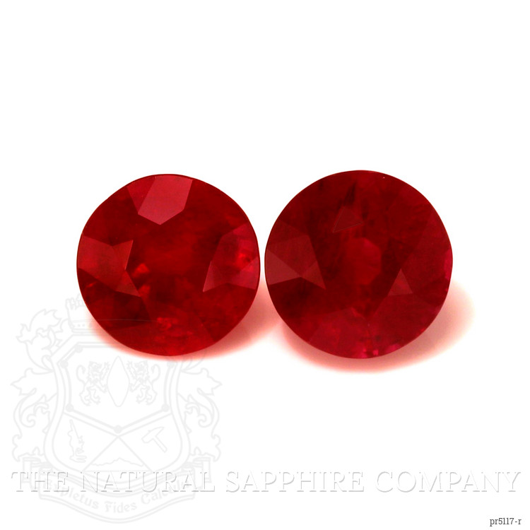 3.77 Ct.Tw. Ruby Pair from Burma (Myanmar)
