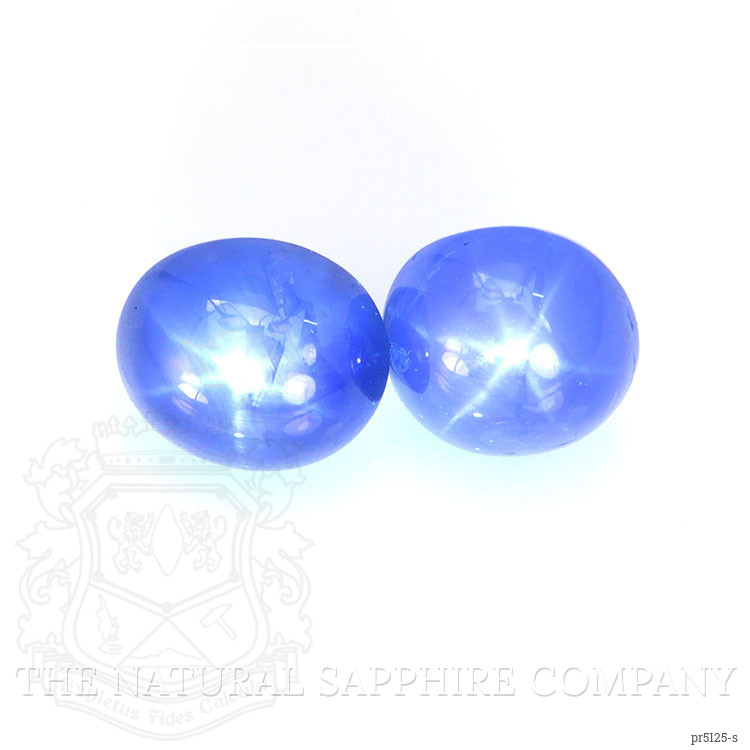 6.10 Ct.Tw. Blue Star Sapphire Pair from Burma (Myanmar)