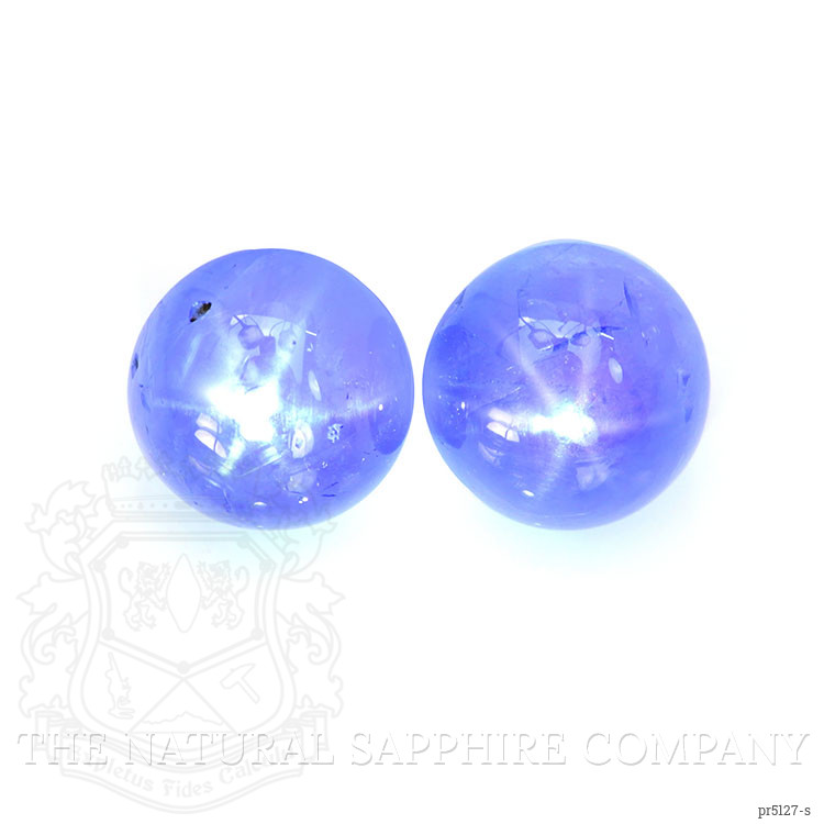 8.50 Ct.Tw. Blue Star Sapphire Pair from Burma (Myanmar)