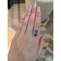 8.50&nbsp;Ct.Tw.Total Carat Weight Blue Star Sapphire Pair from Burma (Myanmar) Life Style