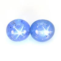 6.00&nbsp;Ct.Tw.Total Carat Weight Blue Star Sapphire Pair from Burma (Myanmar) Video